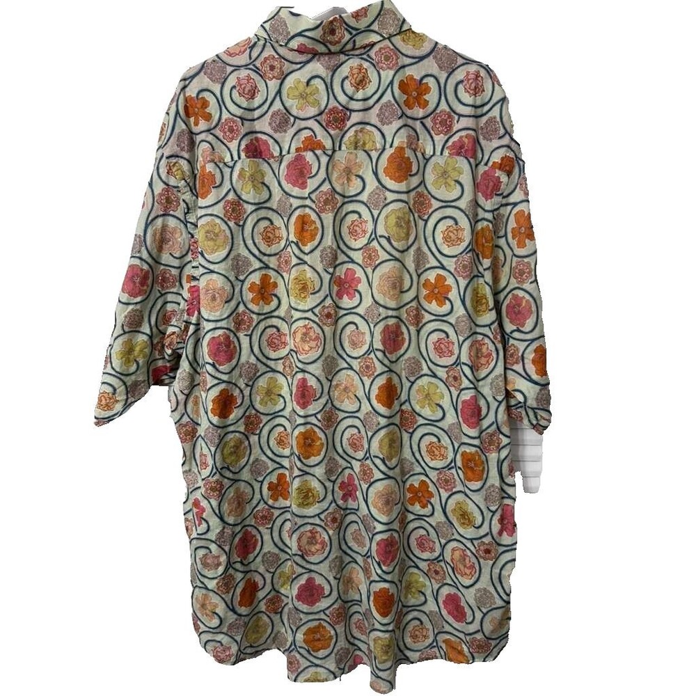 Robert Graham Button Down Shirt Men's 2XLT Floral Fleming Long Sleeves - Picture 4 of 7